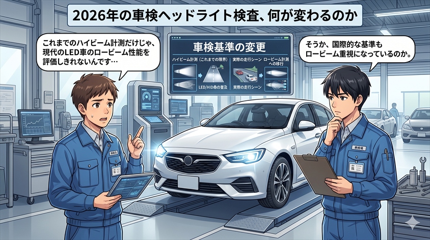 2026年の車検ヘッドライト検査、何が変わるのか