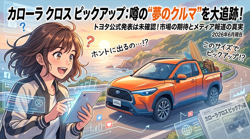 カローラ クロス ピックアップとは?――噂の発端と現在地