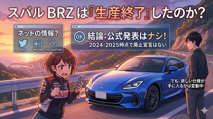 スバル BRZ は「生産終了」したのか?まず事実を整理しよう