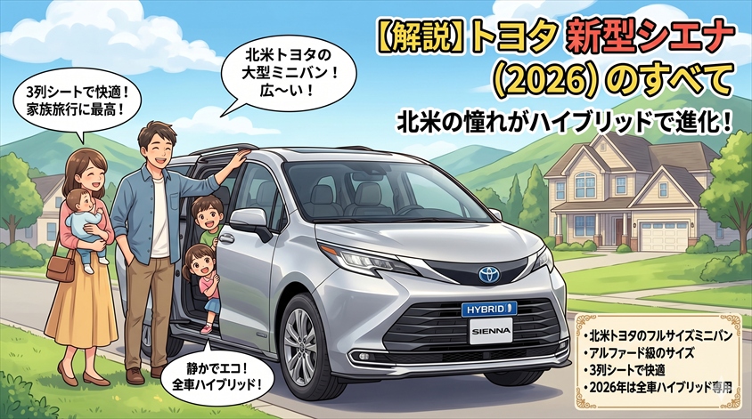 トヨタ シエナ新型(2026年モデル)とは?最初に知っておきたい基本情報