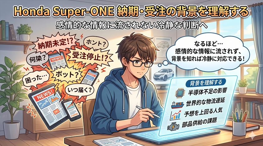 Honda Super-ONEの受注・納期に影響した背景を理解する