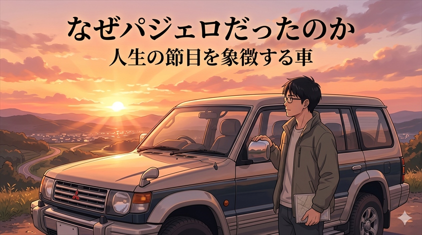 なぜパジェロだったのか——車が人生の節目を象徴するとき