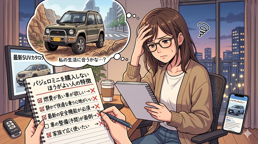 パジェロミニを購入しないほうがよい人の特徴