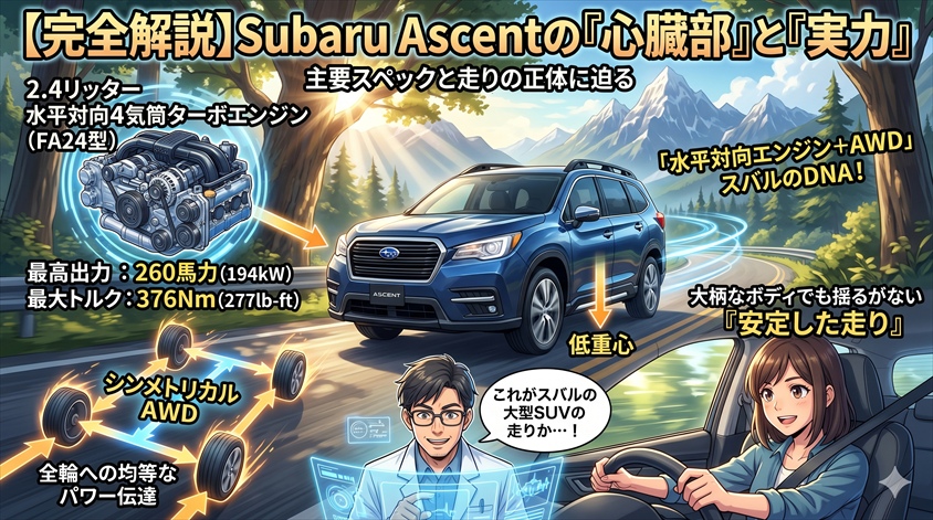 Subaru Ascentの主要スペックと実力を徹底解説