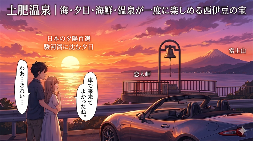 土肥温泉の魅力｜海・夕日・海鮮・温泉が一度に楽しめる西伊豆の宝