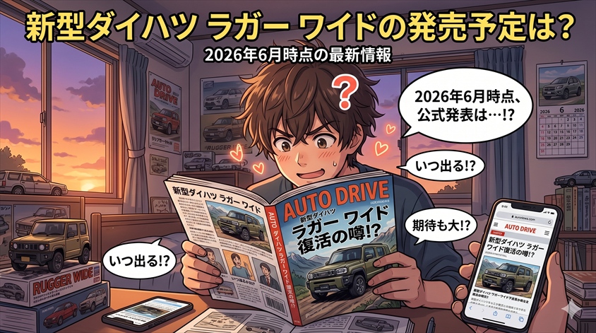 新型ダイハツ ラガー ワイドの発売予定は？2026年6月時点の最新情報