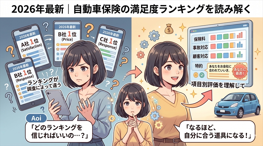 2026年最新|自動車保険の満足度ランキングを読み解く