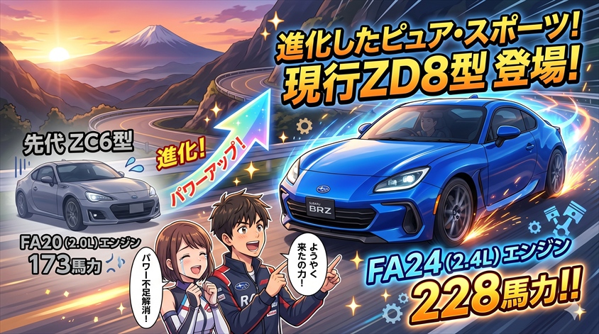 現行スバル BRZ(ZD8型)の現状とグレード構成