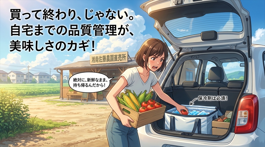 購入した野菜を愛車で持ち帰るための準備|保冷対策と積み方のポイント