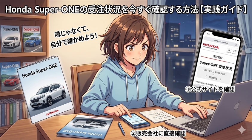 Honda Super-ONEの受注状況を今すぐ確認する方法【実践ガイド】