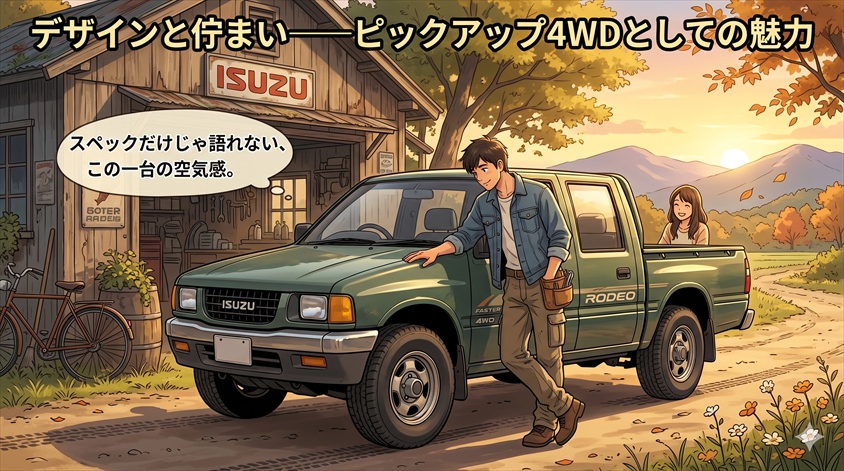デザインと佇まい——ピックアップ4WDとしての魅力