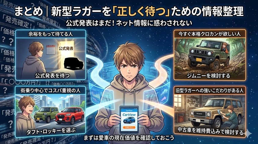 まとめ|新型ラガーを「正しく待つ」ための情報整理