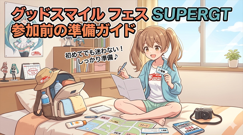 グッドスマイル フェス SUPERGT参加前の準備ガイド