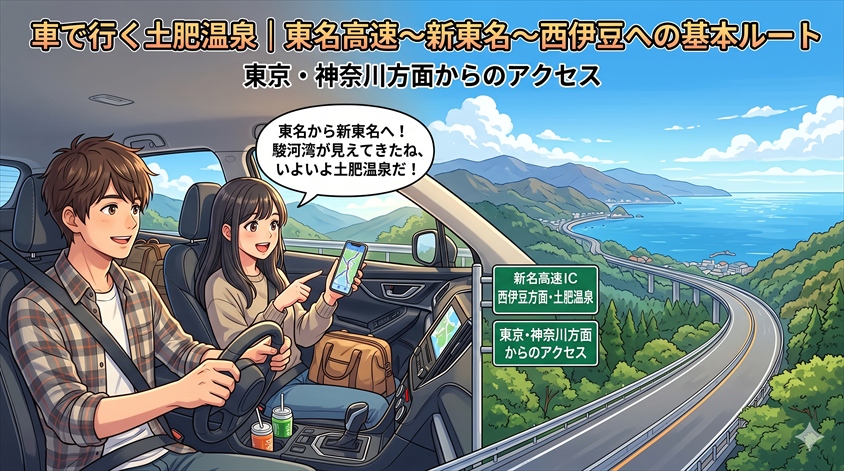 車で行く土肥温泉｜東名高速〜新東名〜西伊豆への基本ルート