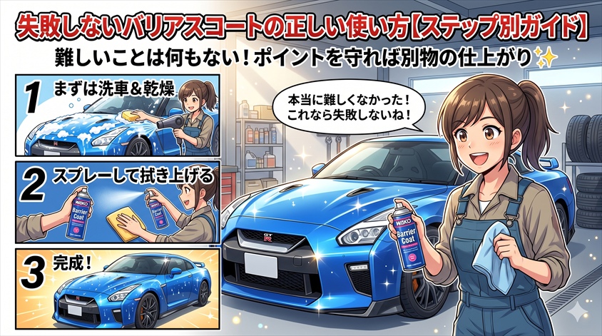 失敗しないバリアスコートの正しい使い方【ステップ別ガイド】