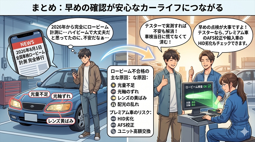 まとめ:早めの確認が安心なカーライフにつながる