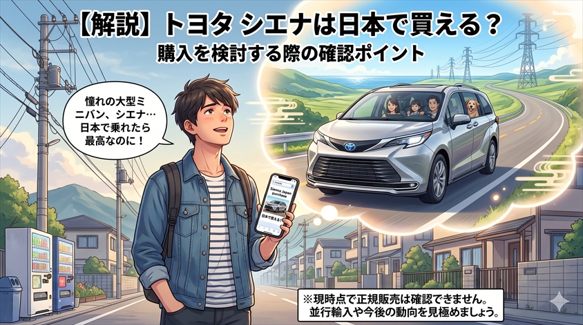 トヨタ シエナは日本で買える?購入を検討する際の確認ポイント