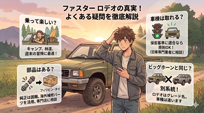 ファスター ロデオについてよくある疑問