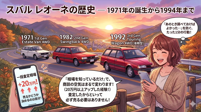 スバル レオーネの歴史 — 1971年の誕生から1994年まで