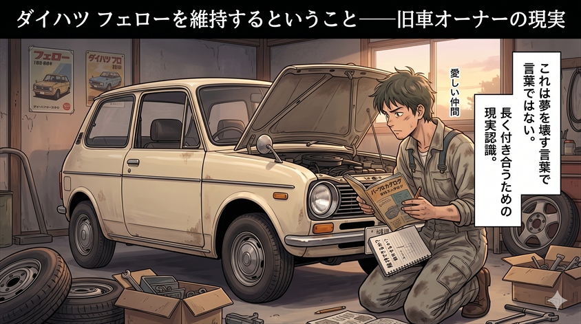 ダイハツ フェローを維持するということ――旧車オーナーの現実