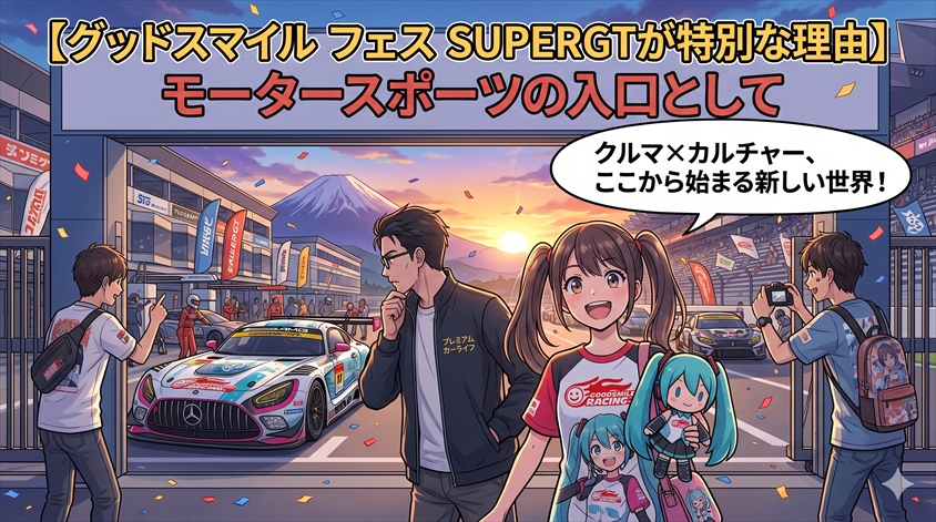 グッドスマイル フェス SUPERGTが特別な理由——モータースポーツの入口として