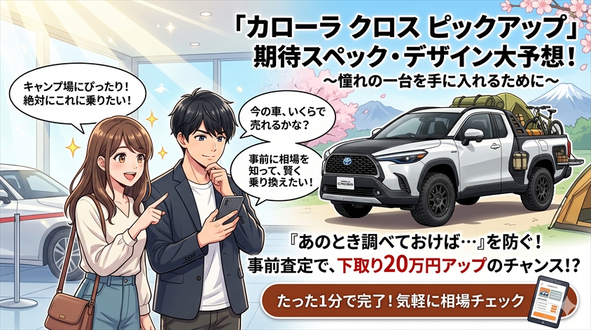 カローラ クロス ピックアップの期待スペック・デザイン予想