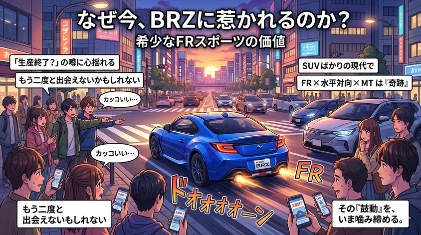 なぜ今、BRZへの注目度が高いのか——希少なFRスポーツとしての価値