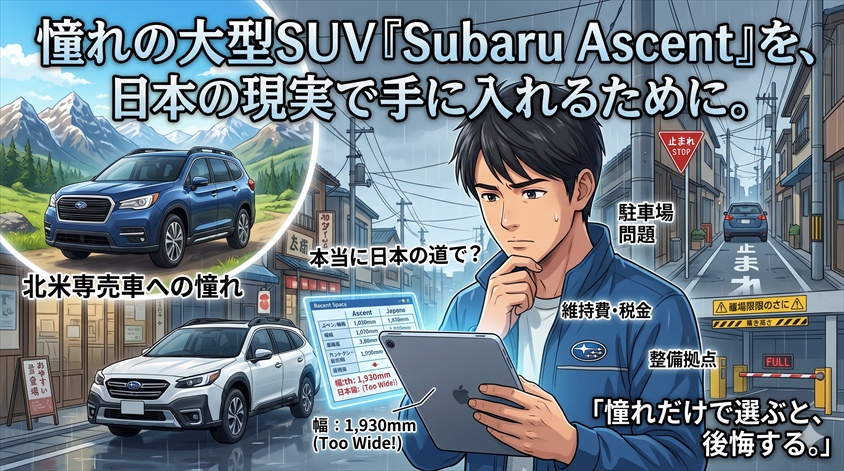 日本でSubaru Ascentを所有するための現実的な確認事項