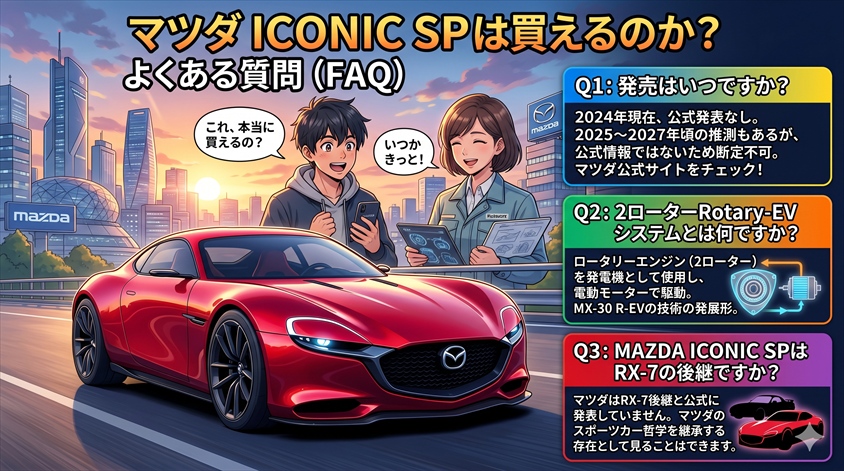 マツダ iconic sp は買えるのか?についてのよくある質問(FAQ)