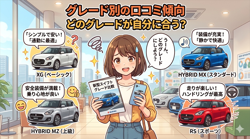 グレード別の口コミ傾向 ─ どのグレードが自分に合う?