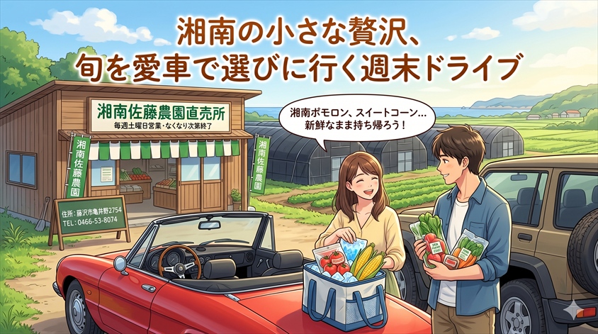 まとめ|旬を選びに愛車で出かける、湘南の小さな贅沢