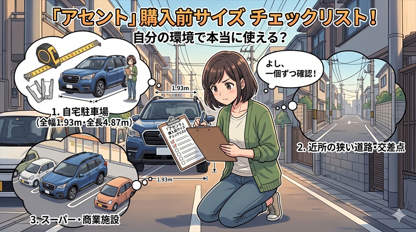 購入前に確認すべき「アセント サイズ チェックリスト」