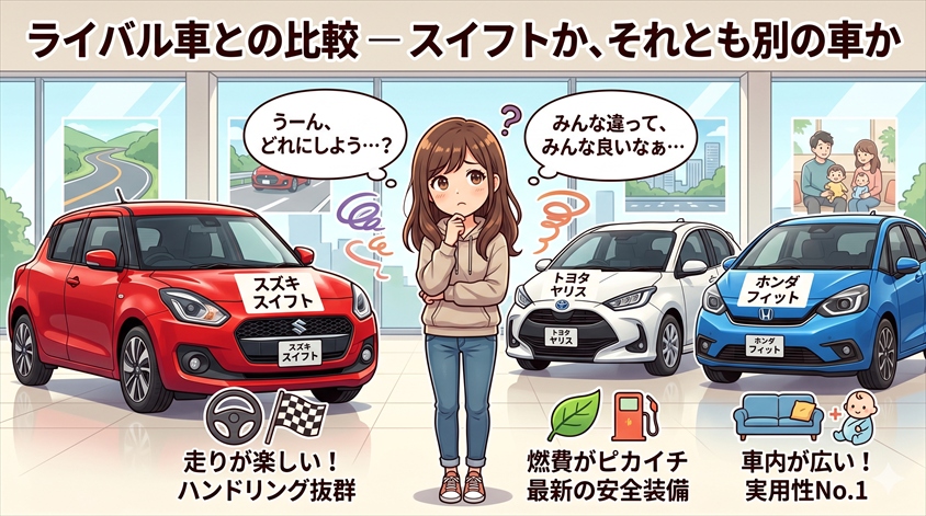 ライバル車との比較 ─ スイフトか、それとも別の車か