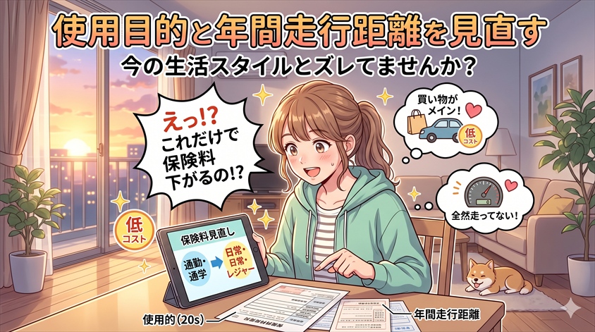 使用目的と年間走行距離を見直す