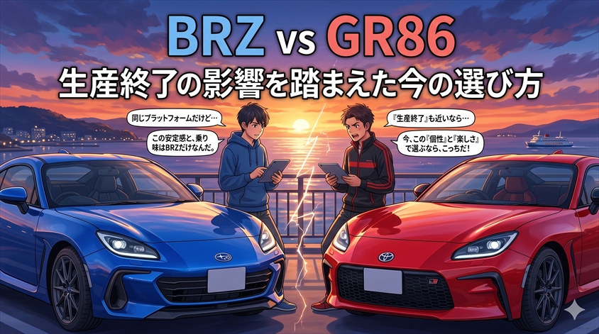 BRZ vs GR86——生産終了の影響を踏まえた今の選び方