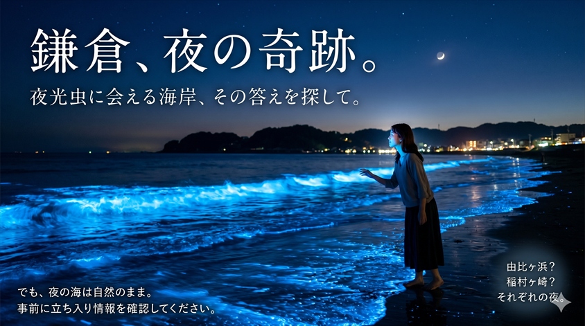 鎌倉で夜光虫が目撃されやすい海岸エリア