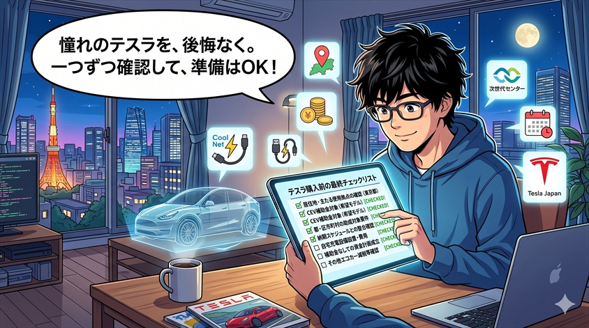テスラ購入前の最終チェックリスト