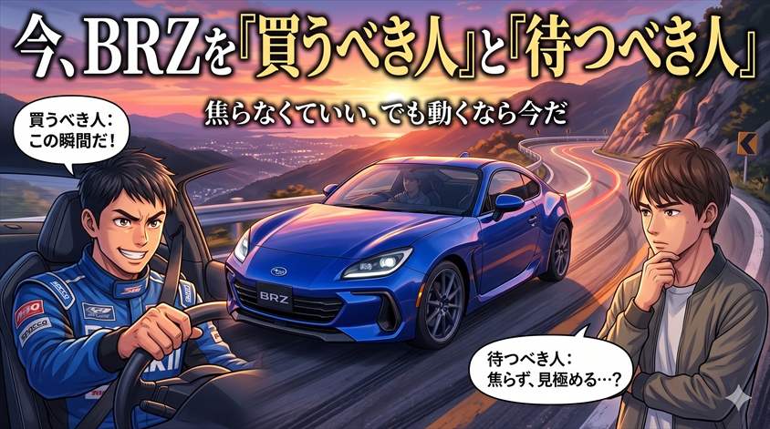 今、BRZを「買うべき人」と「待つべき人」