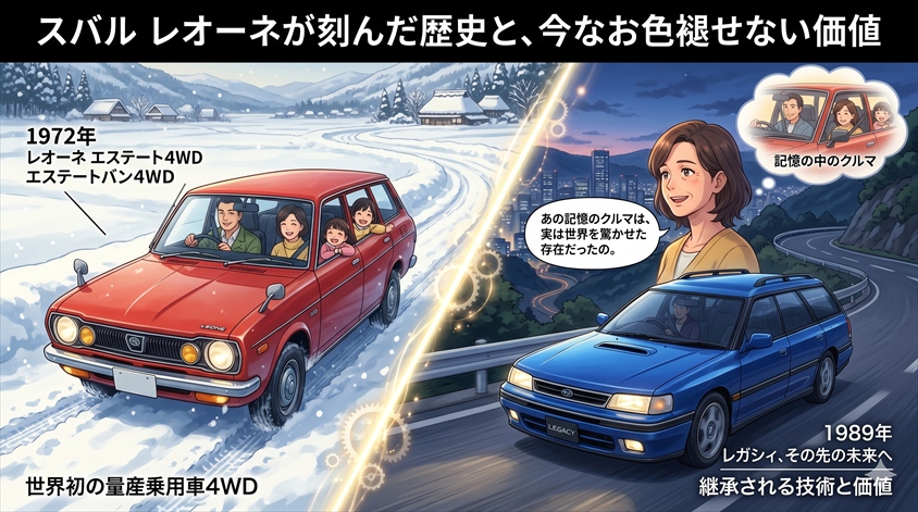 スバル レオーネが刻んだ歴史と、今なお色褪せない価値