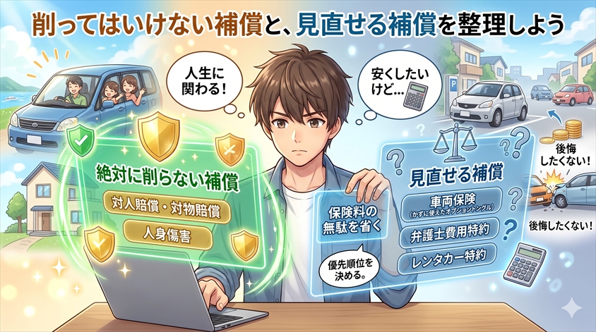 削ってはいけない補償と、見直せる補償を整理しよう