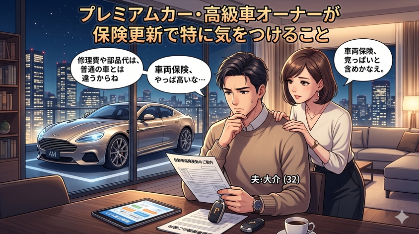 プレミアムカー・高級車オーナーが保険更新で特に気をつけること
