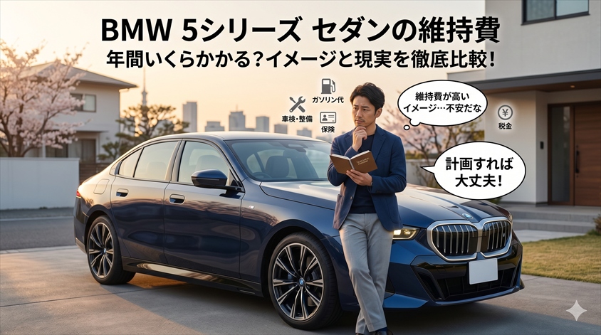 BMW 5シリーズ セダンの維持費|年間いくらかかるか?