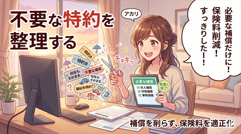 不要な特約を整理する