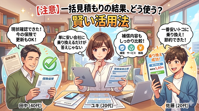 一括見積もりの結果をどう使うか？賢い活用法