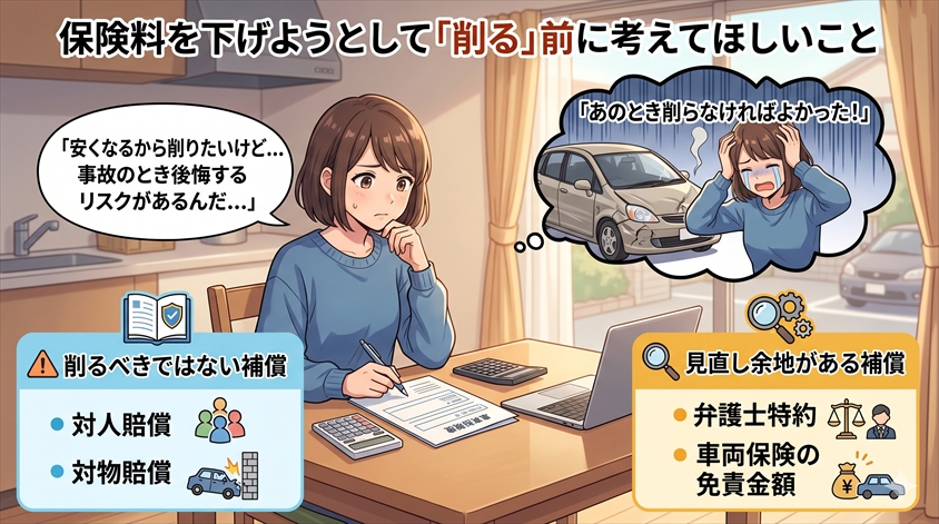 保険料を下げようとして「削る」前に考えてほしいこと