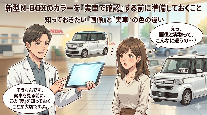 新型N-BOXのカラーを「実車で確認」する前に準備しておくこと