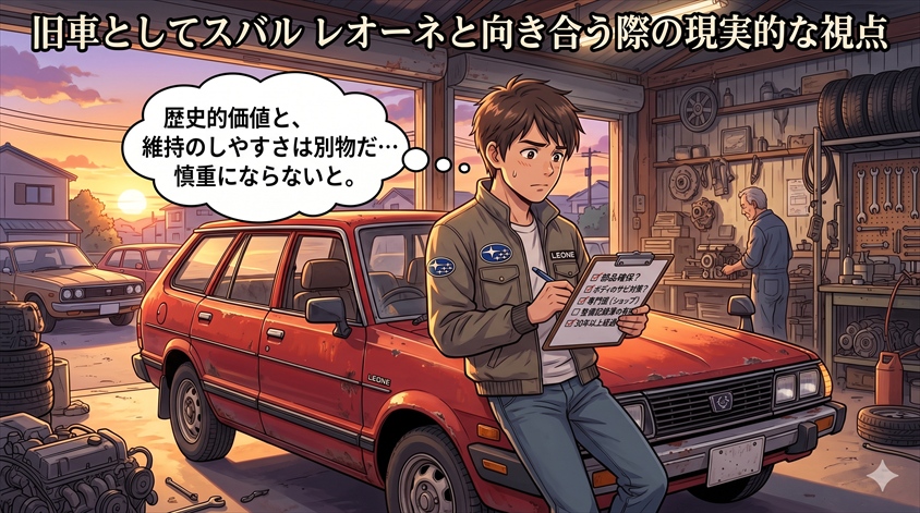 旧車としてスバル レオーネと向き合う際の現実的な視点