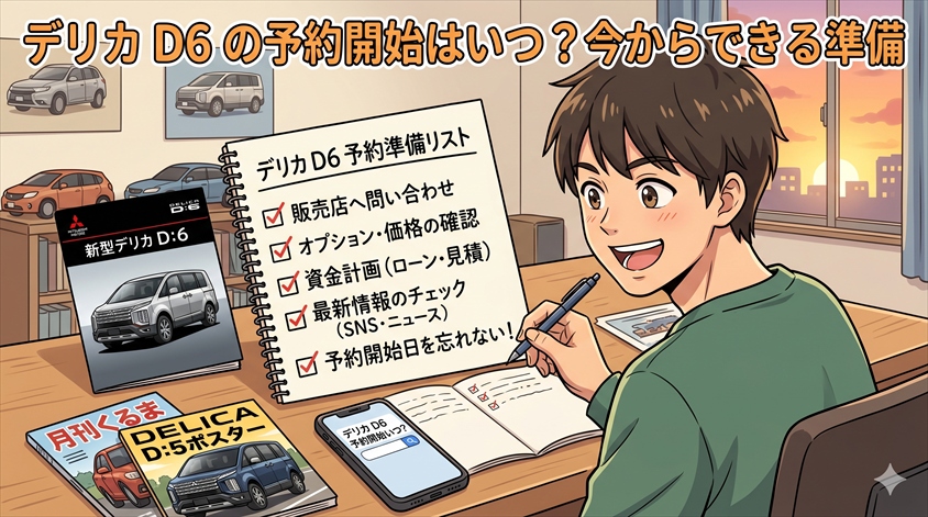 デリカ D6 の予約開始はいつ？今からできる準備