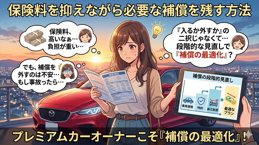 保険料を抑えながら必要な補償を残す方法