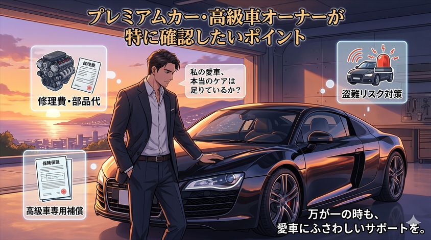 プレミアムカー・高級車オーナーが特に確認したいポイント